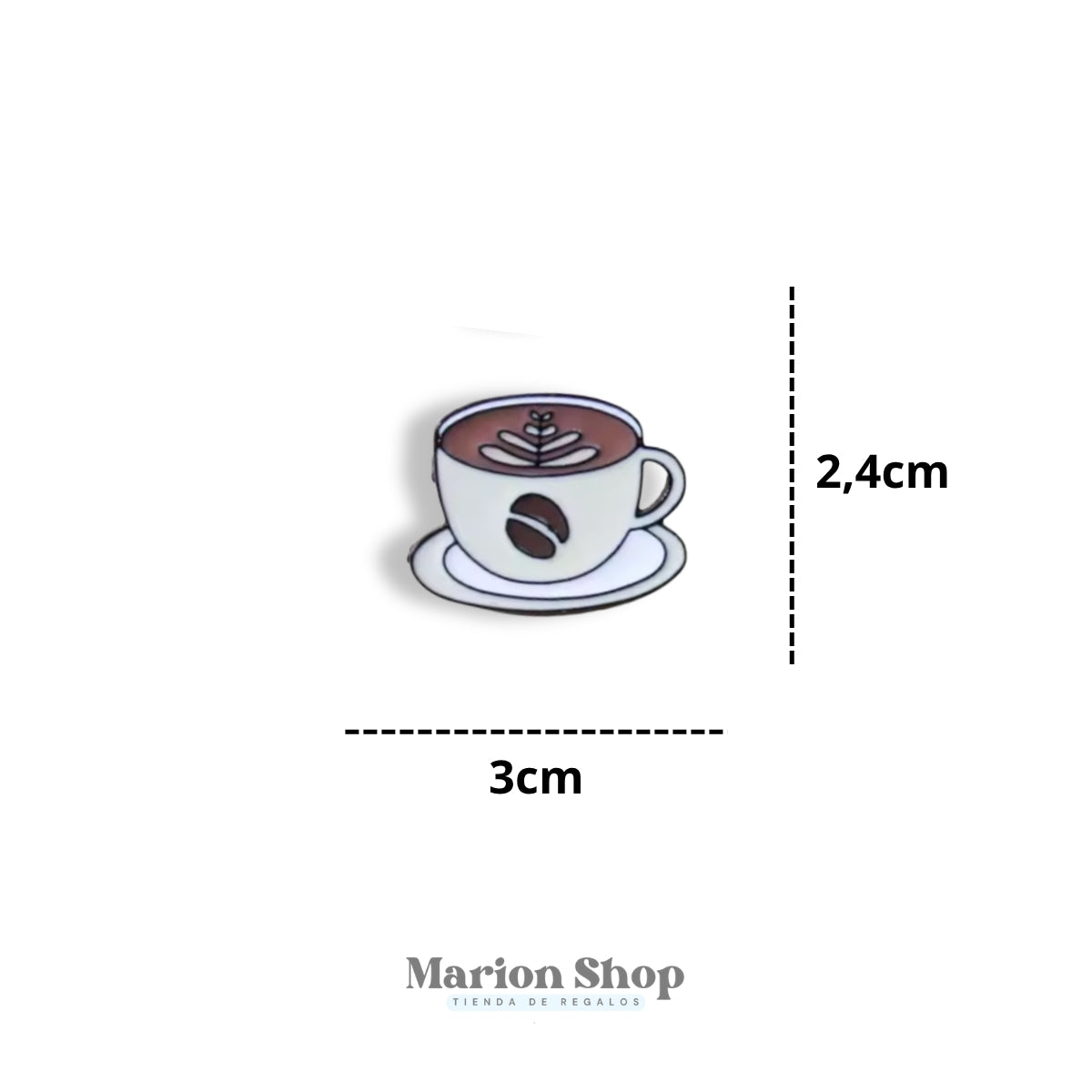 Pin Taza de Capuccino