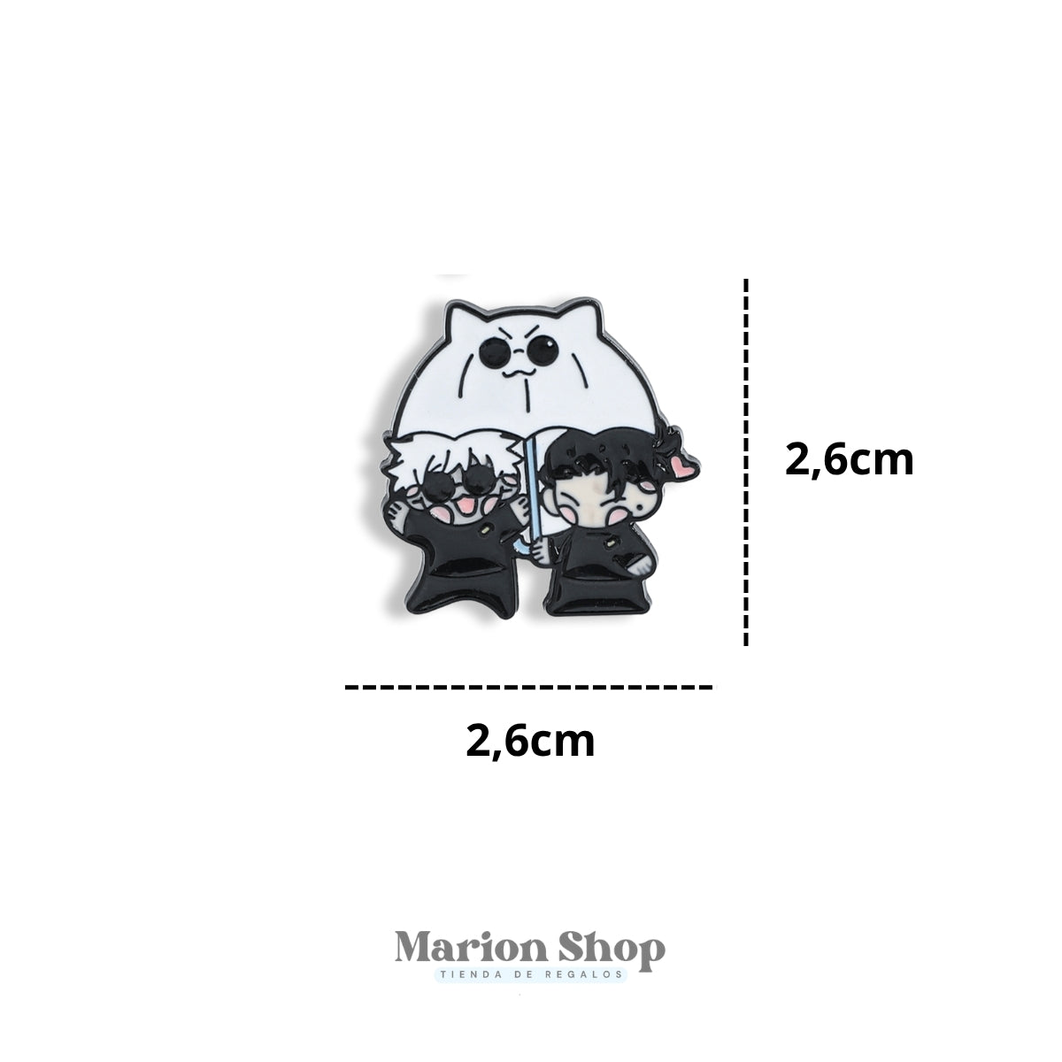 Pin Gojo y Megumi con gato – Jujutsu Kaisen