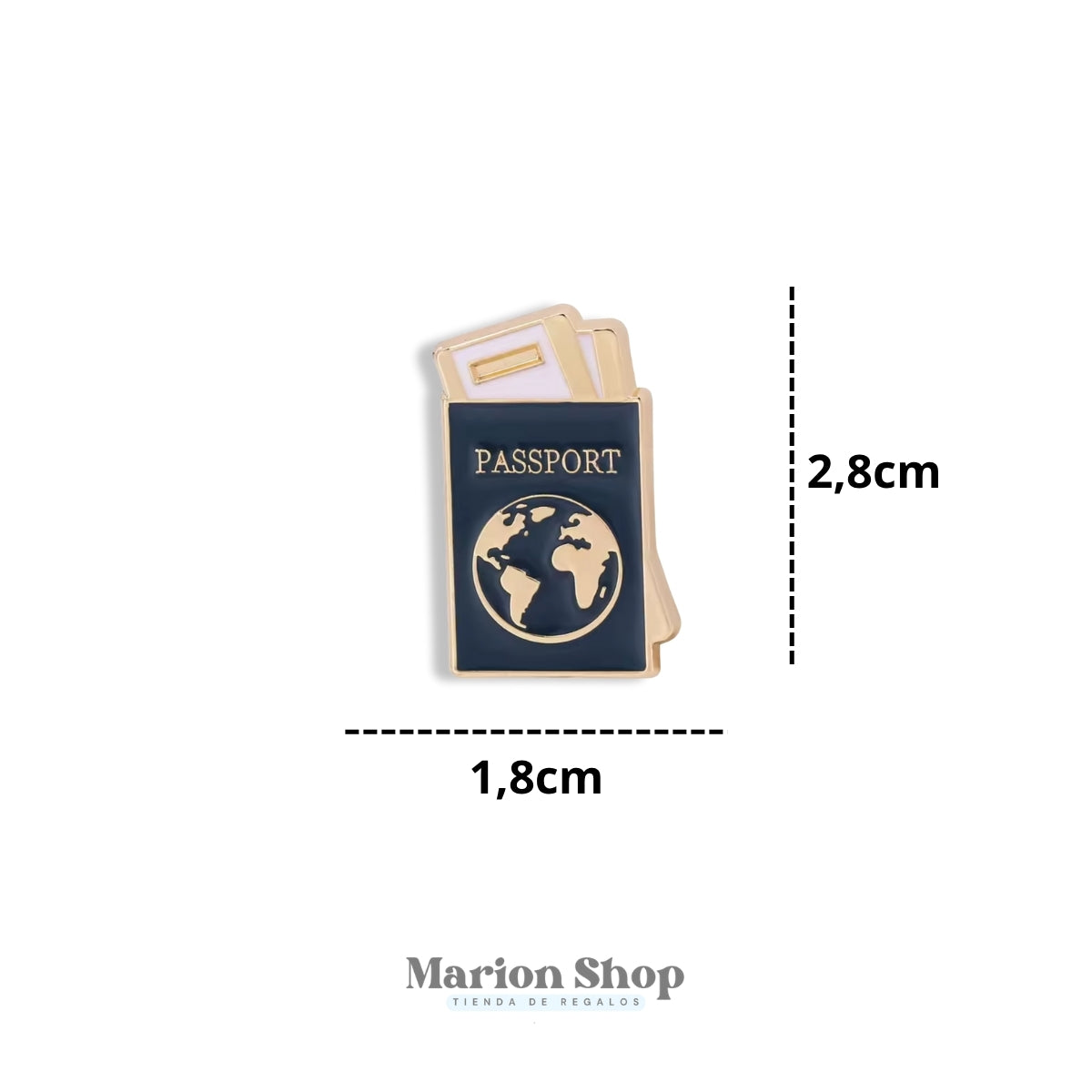 Pin Pasaporte de Viaje
