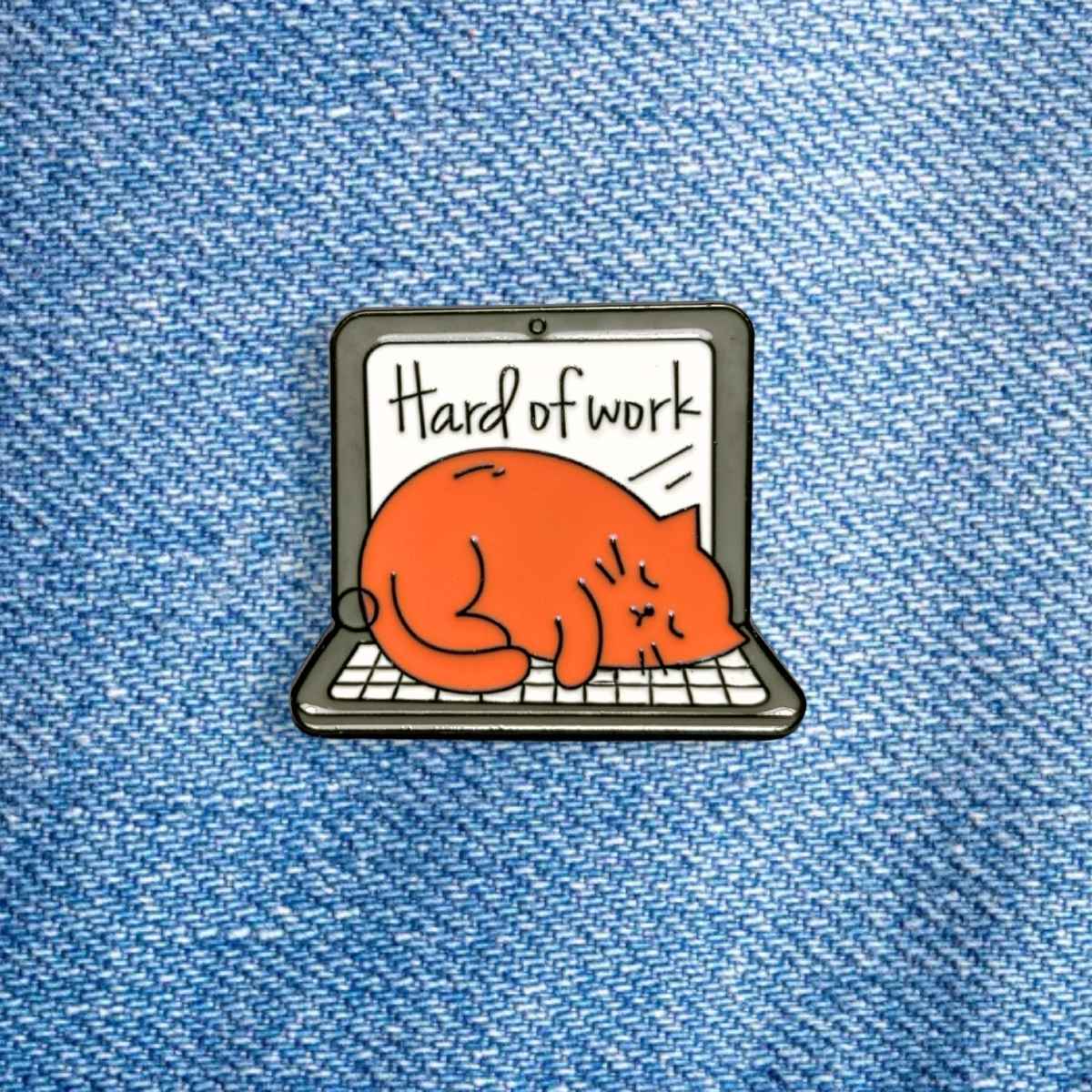 Pin Gatito Hard of Work
