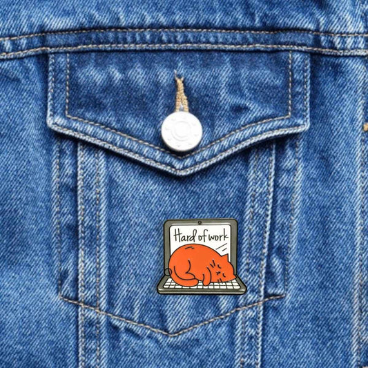 Pin Gatito Hard of Work