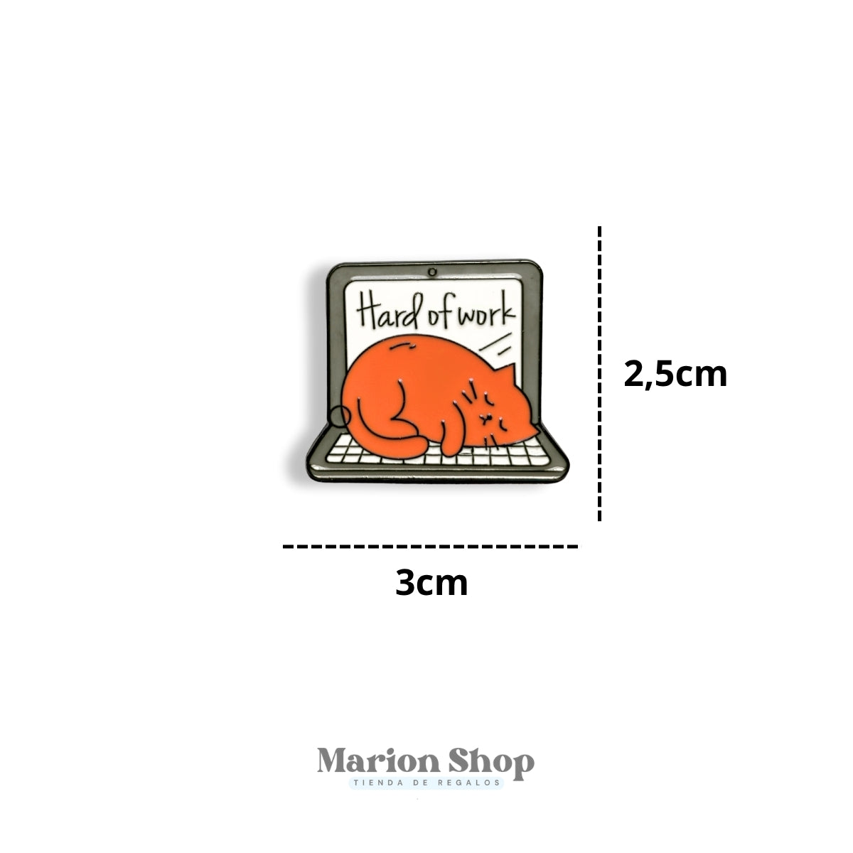 Pin Gatito Hard of Work