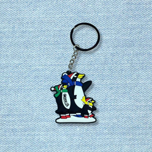 Llavero de goma Pingüinos de Chile