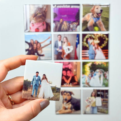 Pack 12 Magnéticos Personalizados 5x5cm