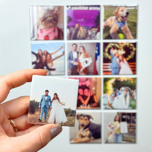 Pack 12 Magnéticos Personalizados 5x5cm