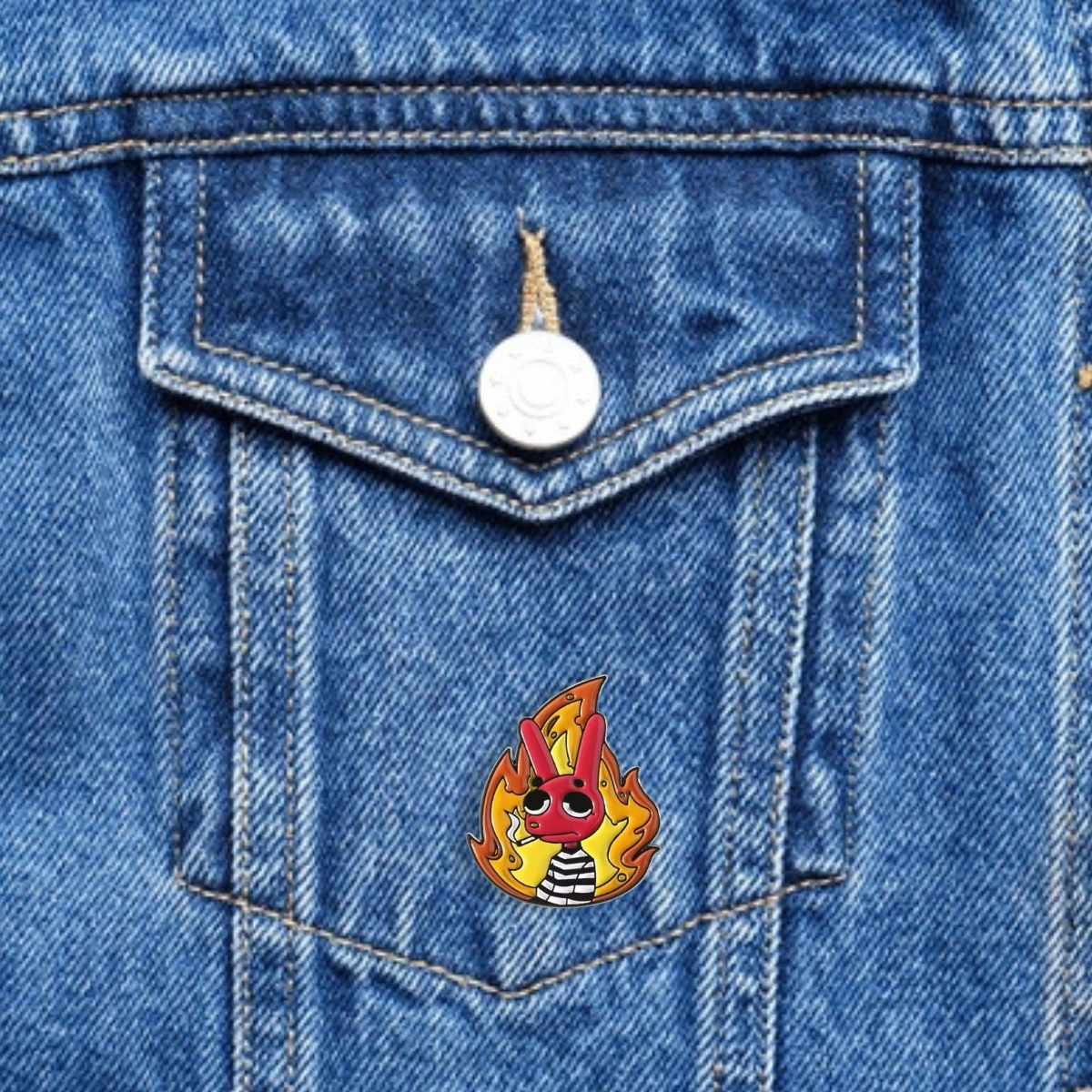 Pin Bodoque caricatura