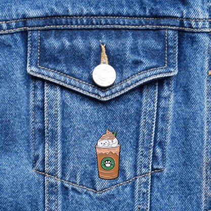 Pin Catpuccino Coffee