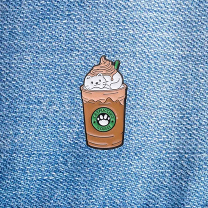 Pin Catpuccino Coffee