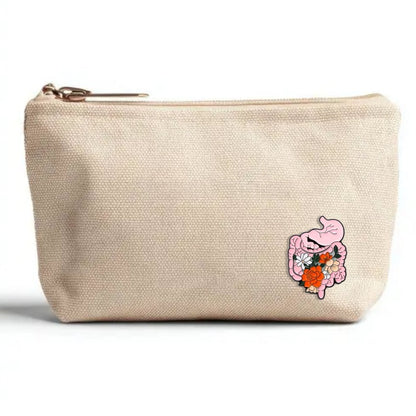 Pin Estómago con flores