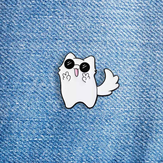 Pin Gato Satoru Gojo Saludando – Jujutsu Kaisen