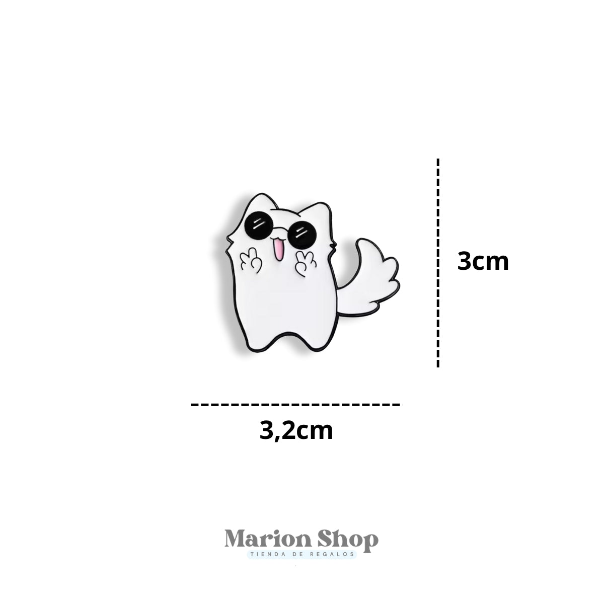 Pin Gato Satoru Gojo Saludando – Jujutsu Kaisen