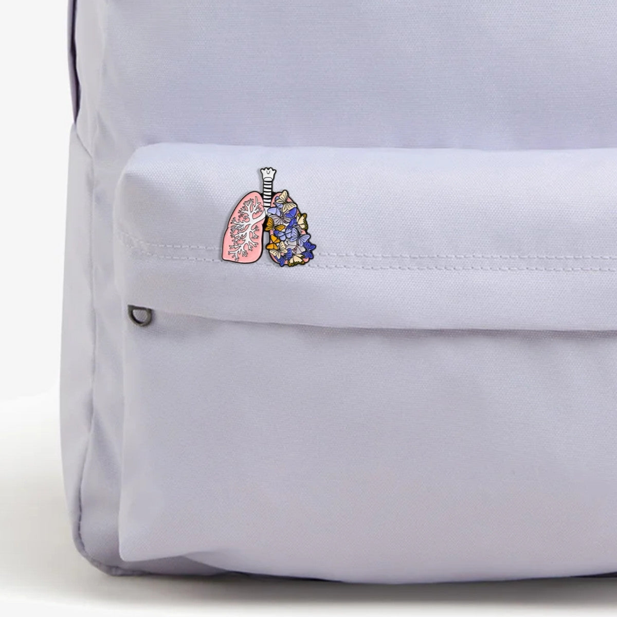 Pin Pulmones con Mariposas